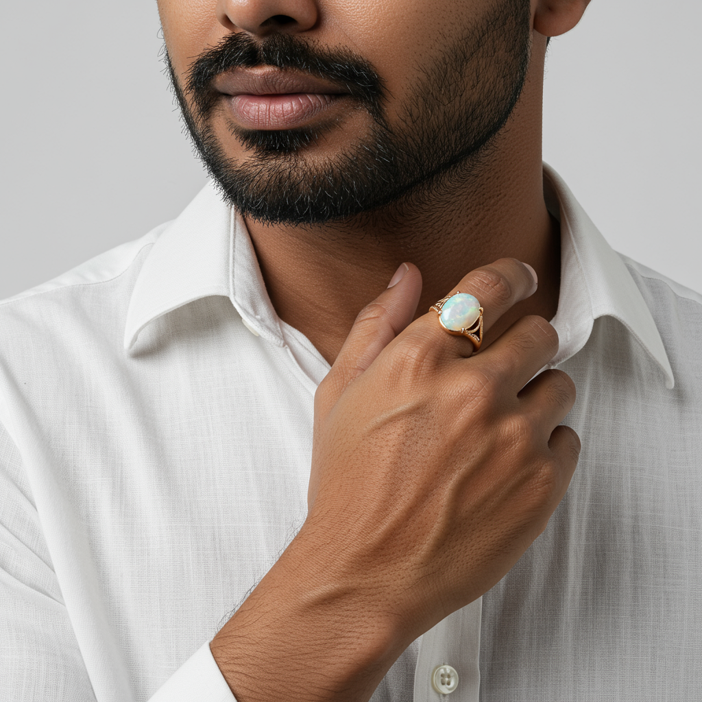 Natural White Opal Gemstone