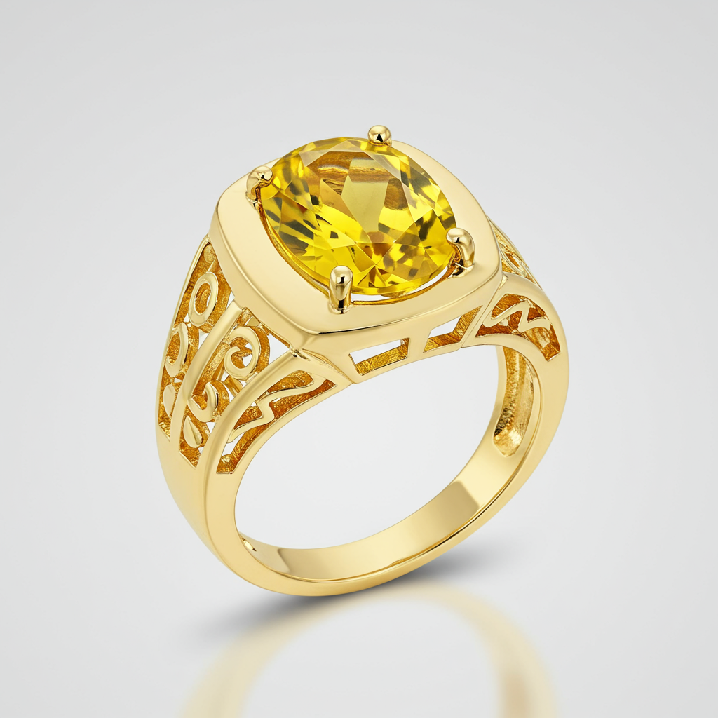 Pukhraj (Oval Shaped)