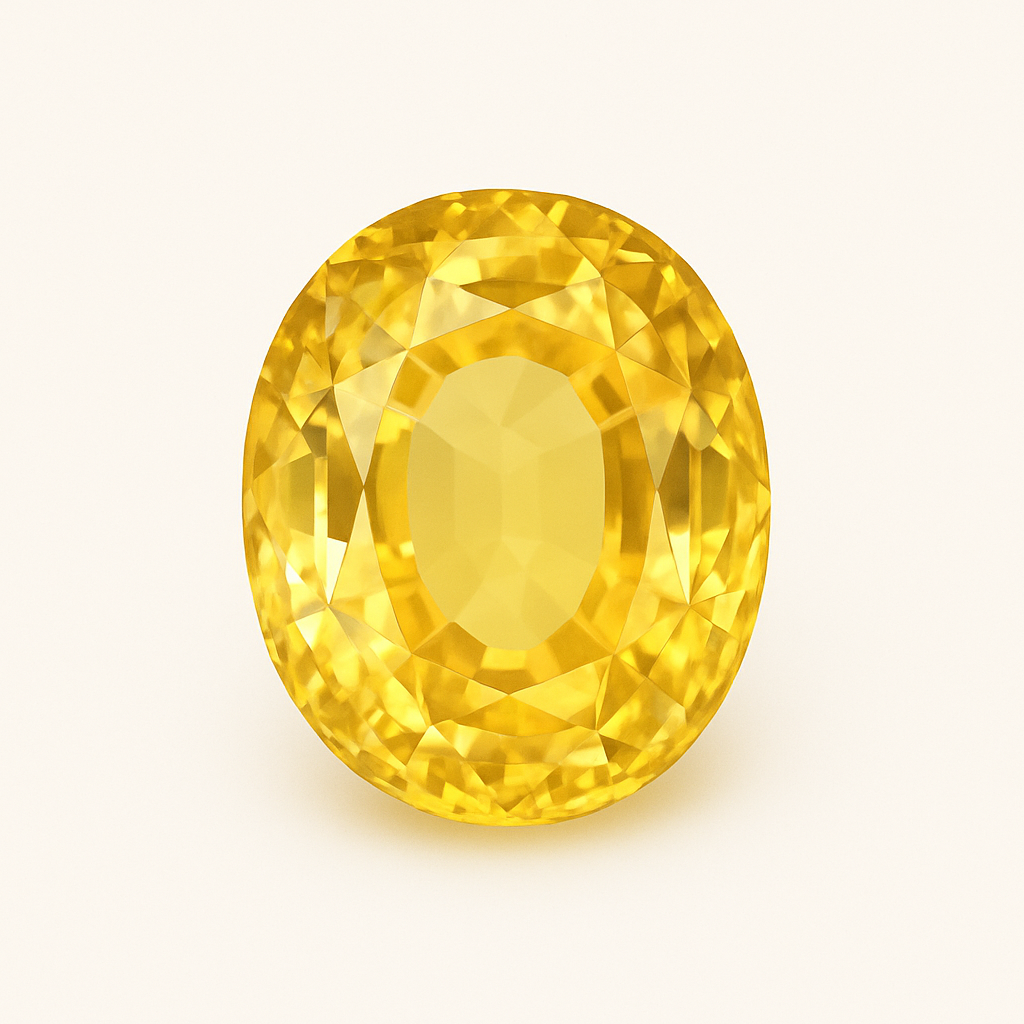 Pukhraj (Oval Shaped)