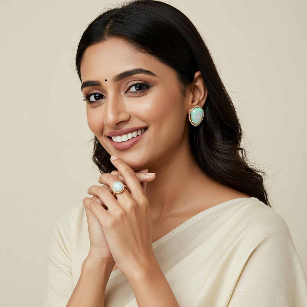 Natural White Opal Gemstone